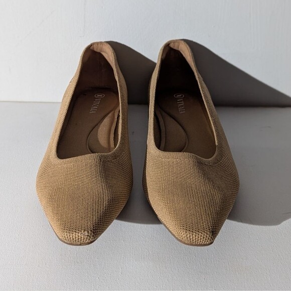 Vivaia Minnie Square Toe Knit Heels Shoes Flats Women's Size EU 39.5 US 8.5 - Picture 4 of 9